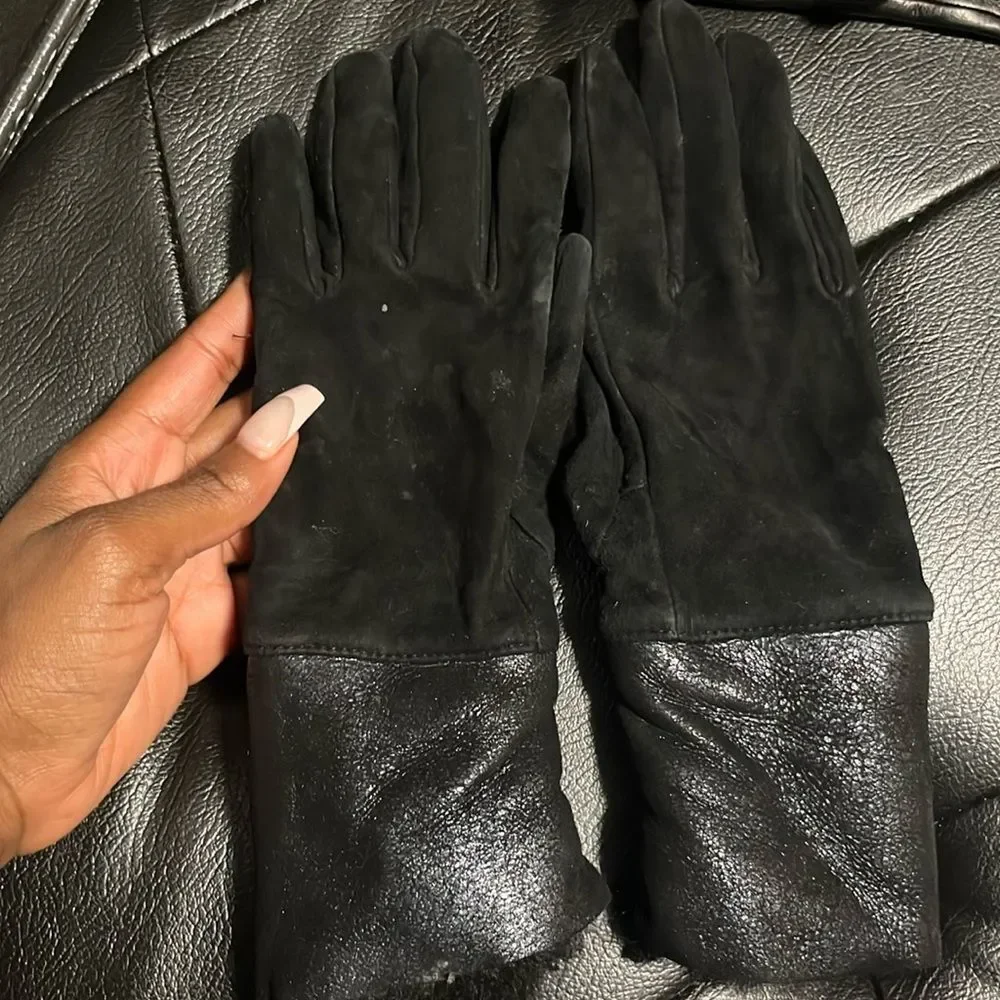 Banana Republic Shearling & Leather Gloves